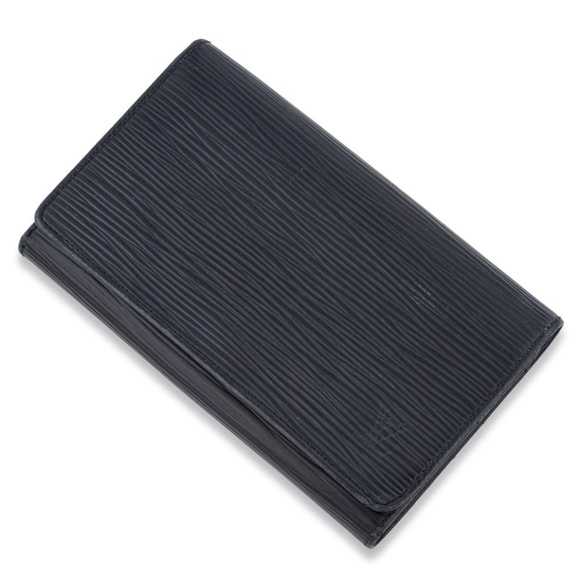 Authentic Louis Vuitton Porte-Monnaie Tresor Wallet, Black color M63972 - Picture 1 of 11
